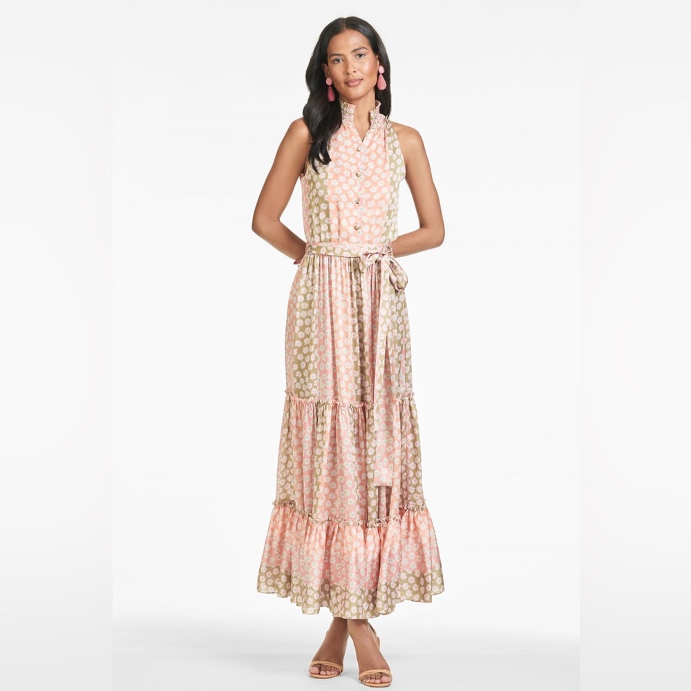 sachin and babi blair dress ikat floral stripe - size 6